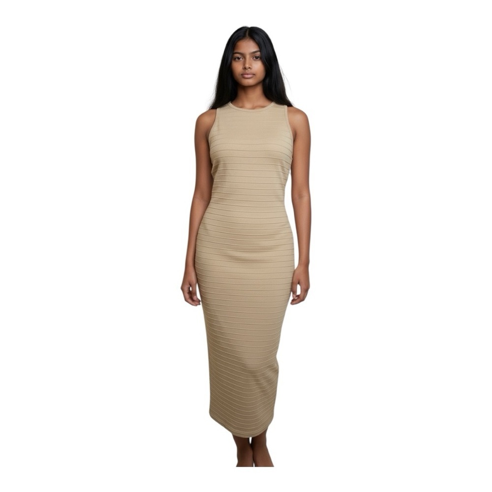 Sexy Nude Tan Bodycon Dress Love by Chelsea